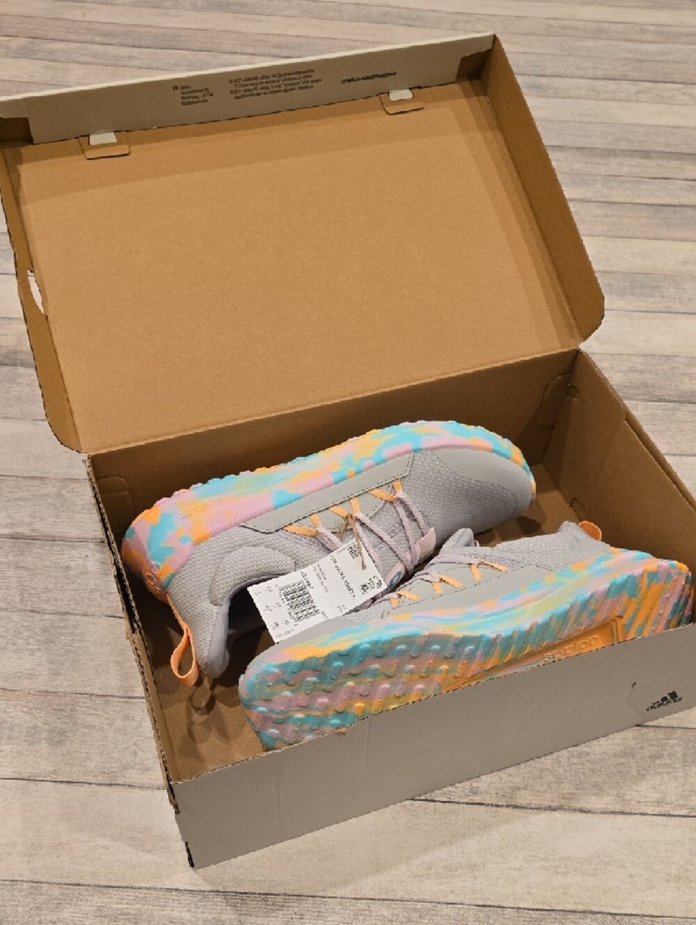 adidas Kids Lite Racer Adapt 5.0k Sneakers Size 7 New - Picture 6 of 6